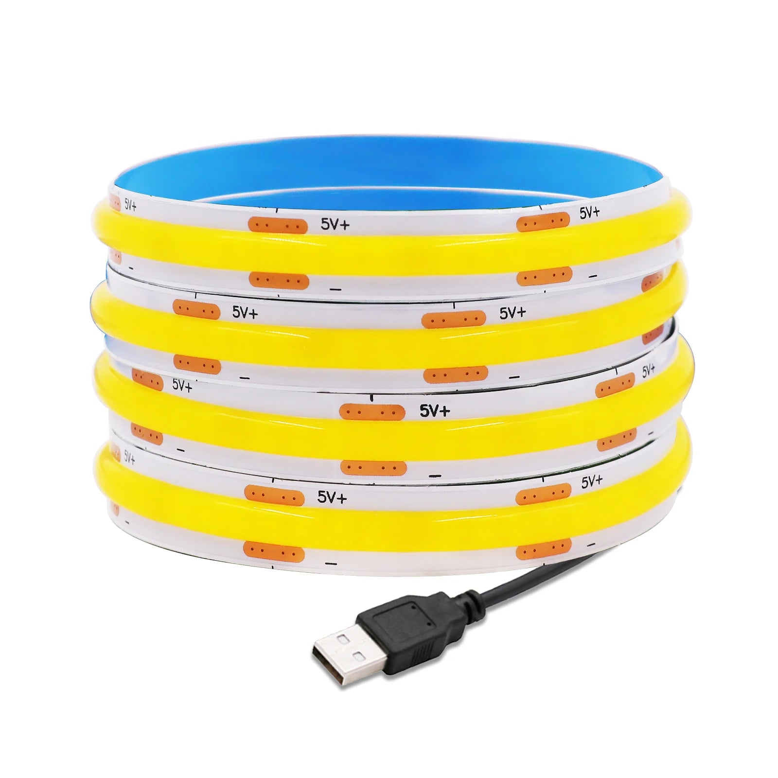 1M-5M USB COB LED Strip Light 5V 320leds/M COB Light Tape TV Mirror Backlight Kitchen Room Night Lighting Red/Blue/Green/White