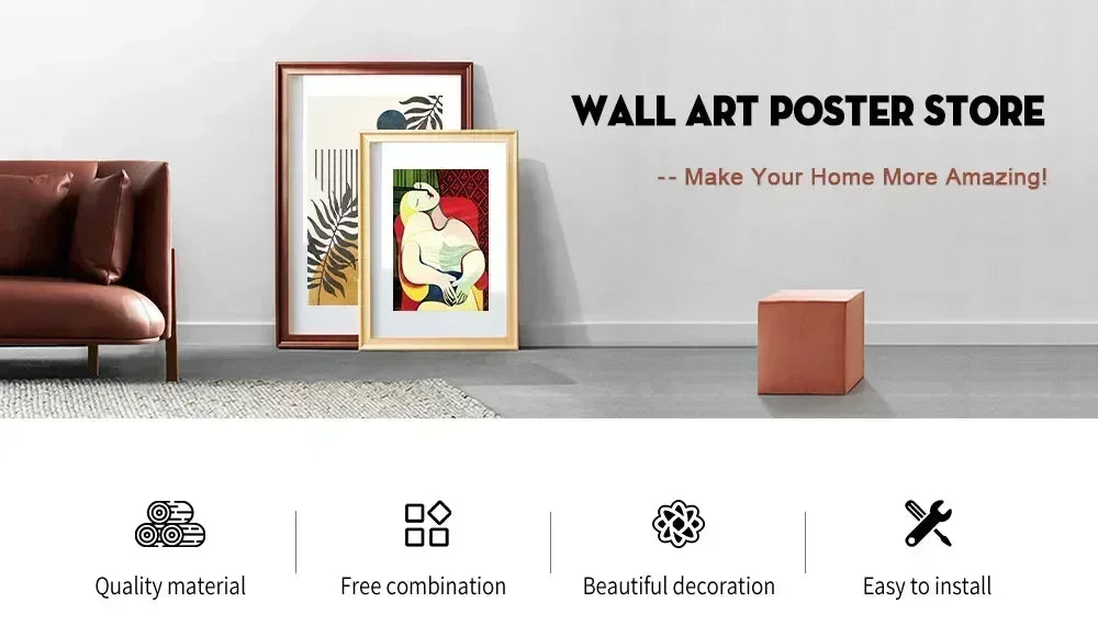 Triad Modern Minimalist Poster Wall Art Islamic Language HD Canvas Paintings Wall Art Prints Posters Living Room Bedroom Decor