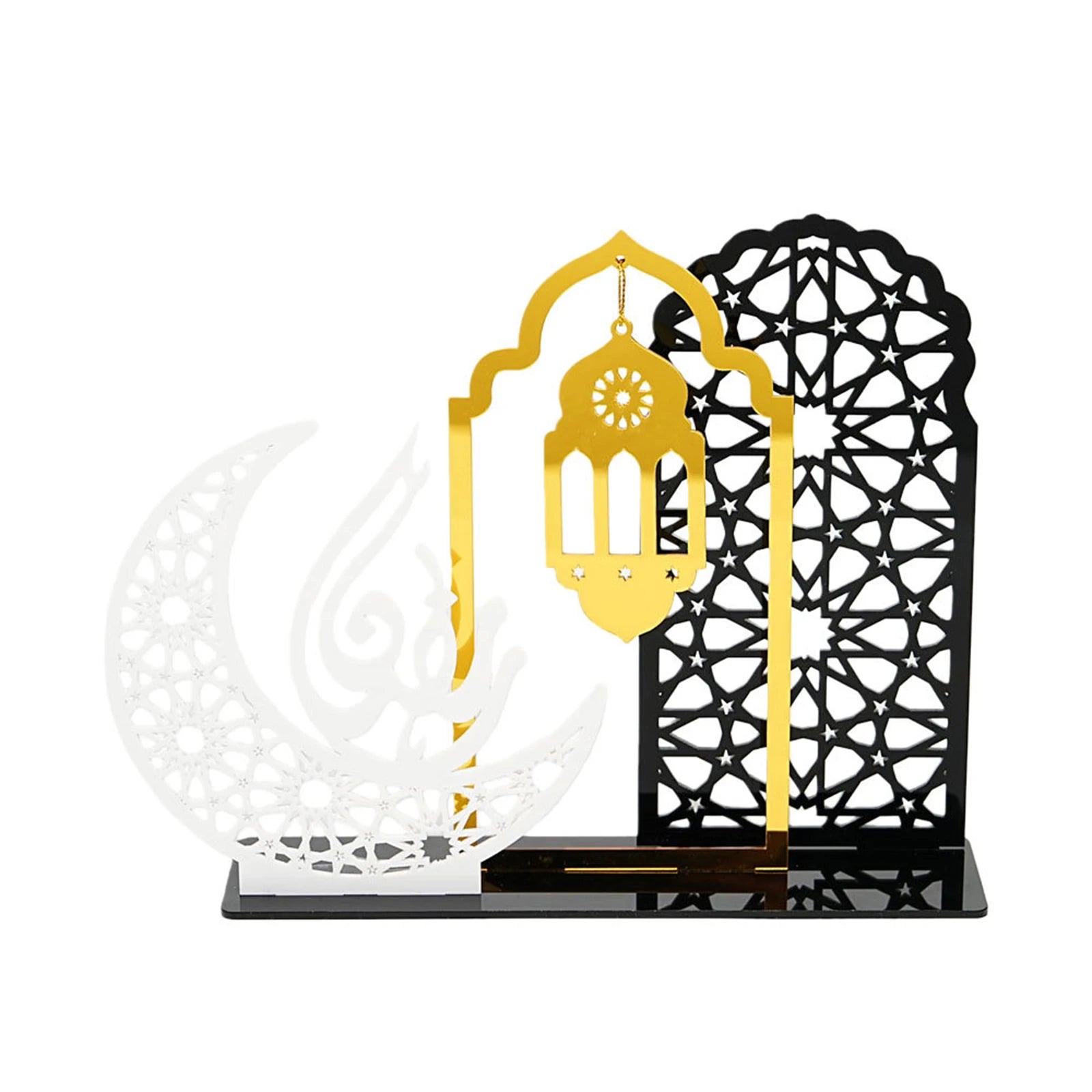 Eid Mubarak Hanging Lanterns Ramadan Decorations Star and Moon Table Centerpieces Islamic Festival Party Supplies