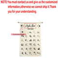 Personalized Ramadan Mubarak Countdown Mubarak Calendar Muslim Islamic Kid Boy Girl Eid-al Fitr Gift Home Wall Hanging Decorate