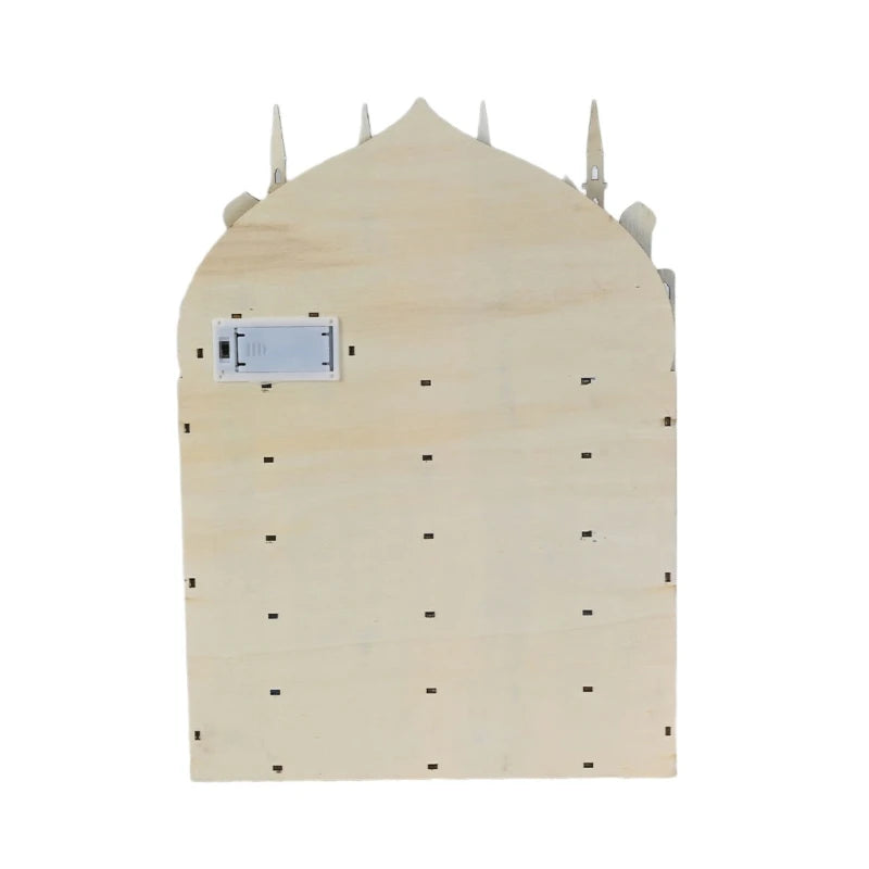 hot sale Islamics Home Decors Eid Countdown Calendar 30 Days Drawers LED Lighted Wood Ramadans Advent Calendar for Eid Mubarak