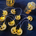 1PC 1.5M10LED Ramadan Moon Star Lantern Fairy String Lights,Battery Operated(Excl), for Ramadan Home Islamic Festival Light