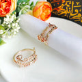 1/6Pcs Ramadan Napkin Rings Gold Bismillah Napkin Holder Ramadan Kareem Eid Mubarak Party Table Supplies Ramadan Decoration 2026