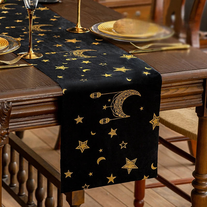 Eid Mubarak Table Runner 2026 Ramadan Decorations Kitchen Dining Table Decoration Muslim Party Decor