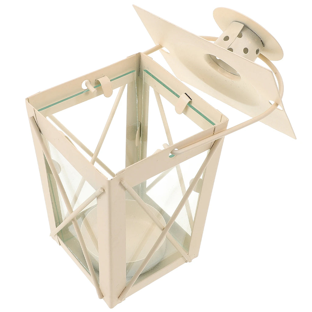 Iron Lantern White Wedding Gift Decoration Tabletop Romantic C Lantern Morocco Style Home Events