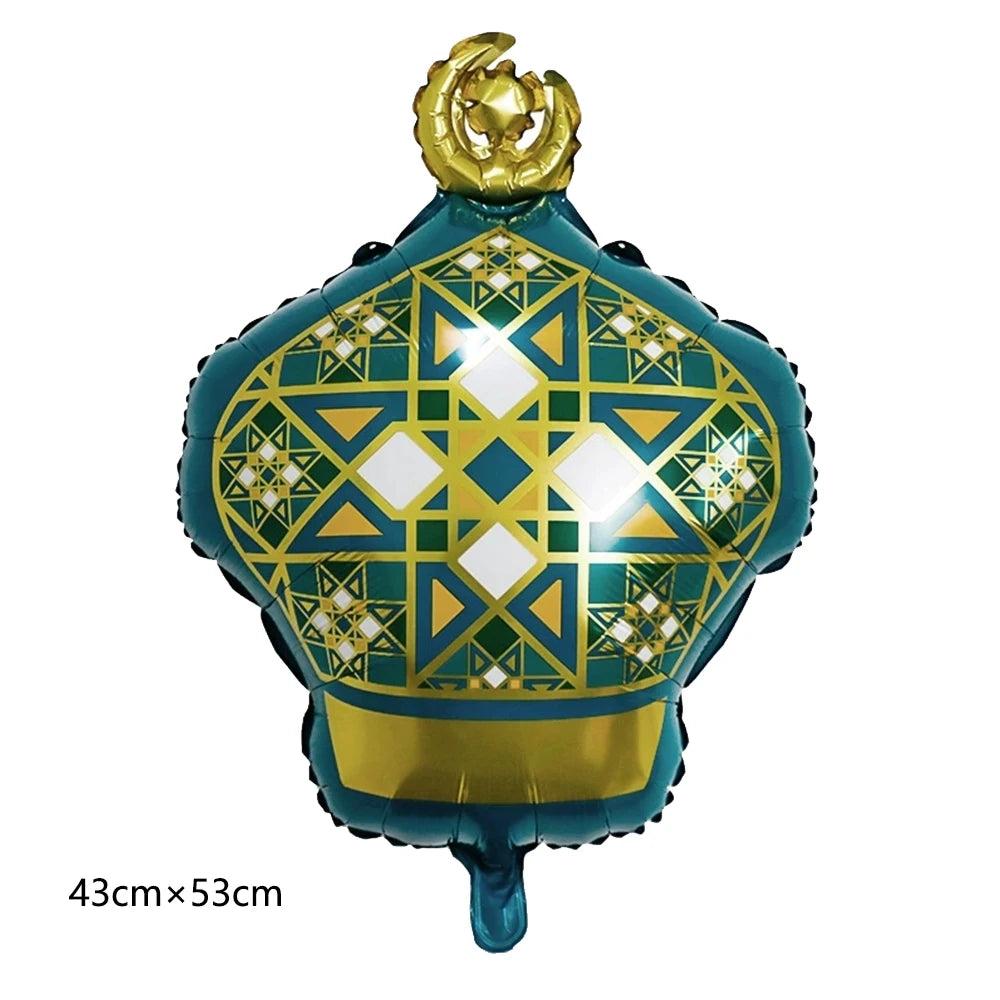 Gold Star Crescent Moon Lantern Ramadan Garland EID Decoration Happy Ramadan Mubarak Party Decor  Islamic Nights Party Supplies