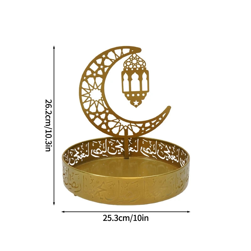 2026 Eid Mubarak Candy Holder Ramadan Candy Tray Holder Muslim Party Supplies Ramadan Eid Candy Box Islamic Decoration