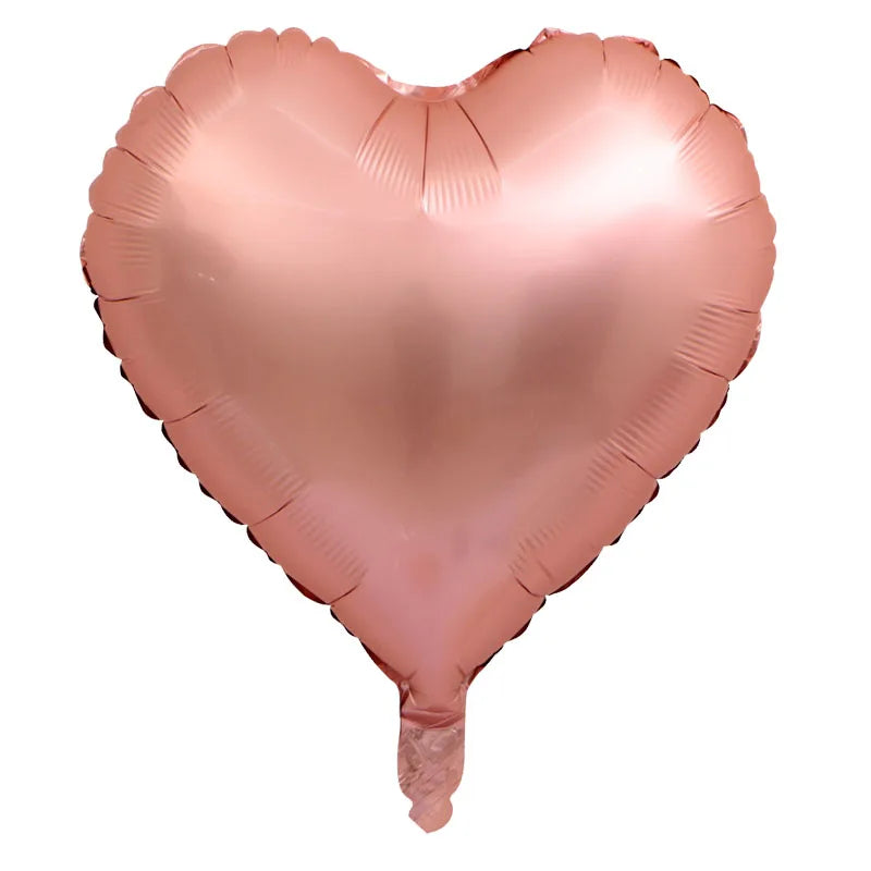 10/5/3Pcs Cream Heart Foil Balloons 18inch Multi Pink Beige Heart Helium Balloons for Wedding Birthday Party Decorations Globos