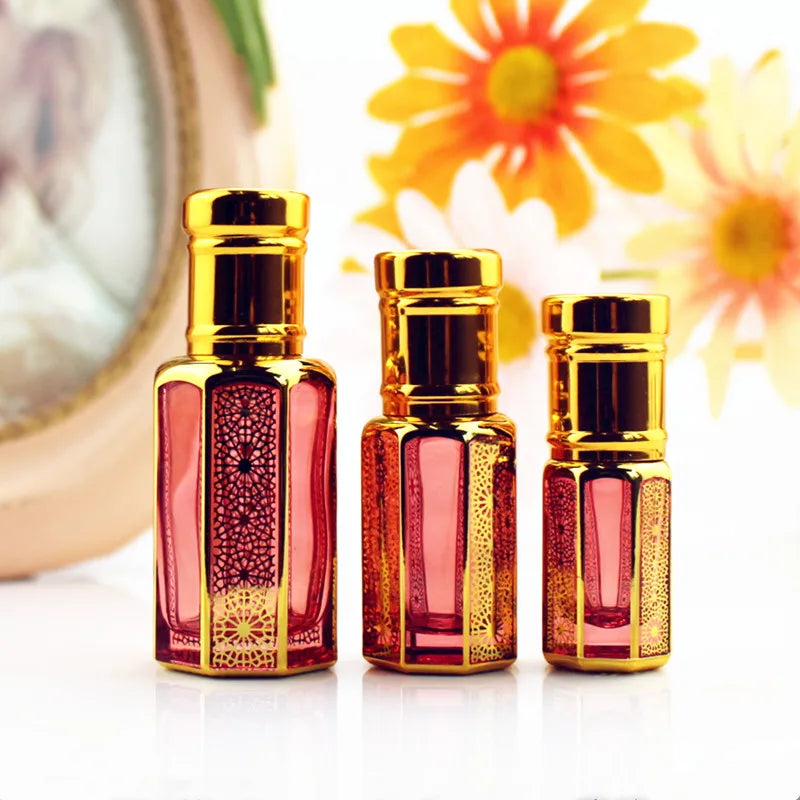 20pcs/lot 3ml 6ml 12ml Glass Perfume Bottle with Stick Colorful Essential Oil Container Bottles Empty Refillable