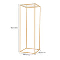 Wedding Flower Stand,Gold Metal Floor Stand Column Vase Flower Stand for Centerpiece Event Decorations Easy Assembly and Storage
