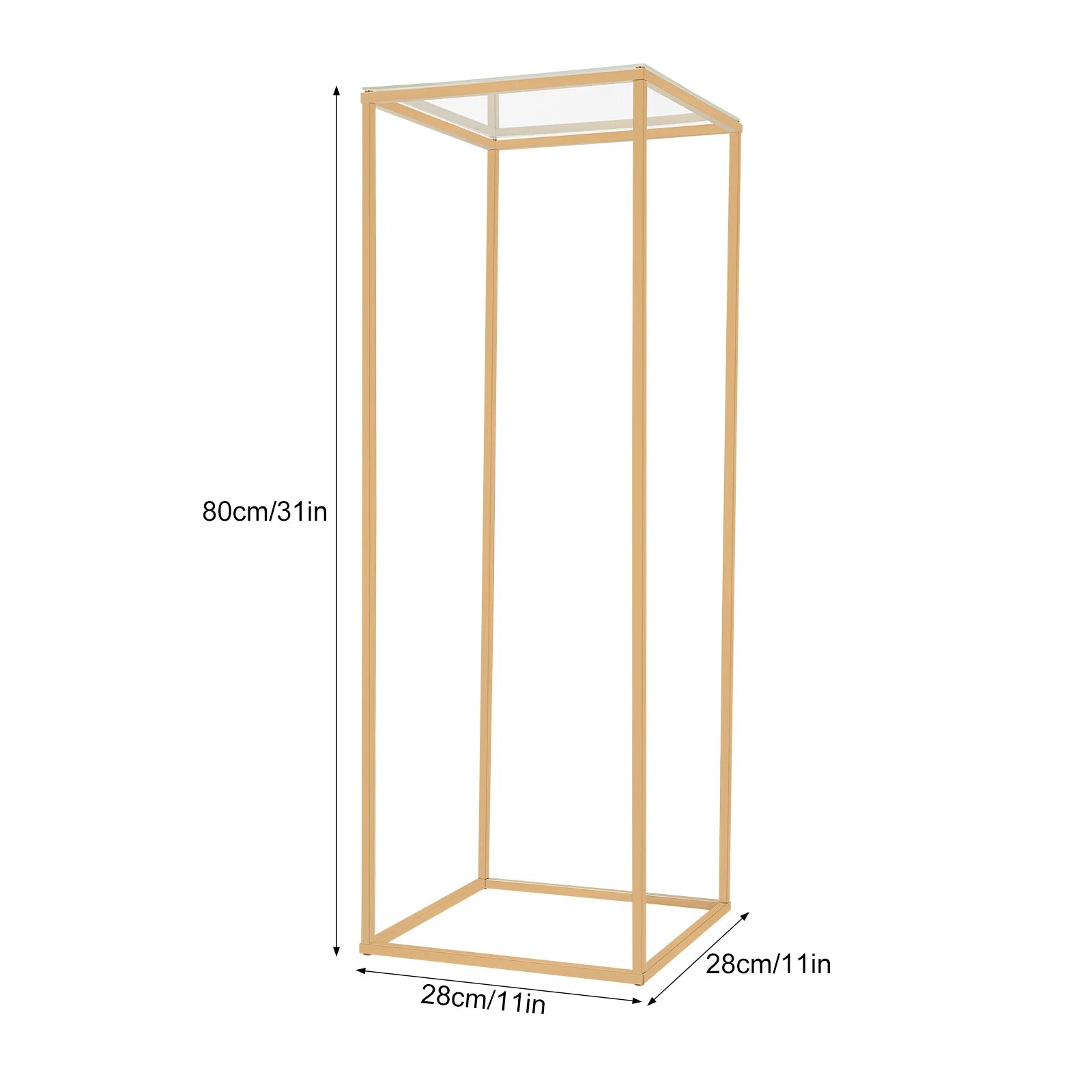 Wedding Flower Stand,Gold Metal Floor Stand Column Vase Flower Stand for Centerpiece Event Decorations Easy Assembly and Storage
