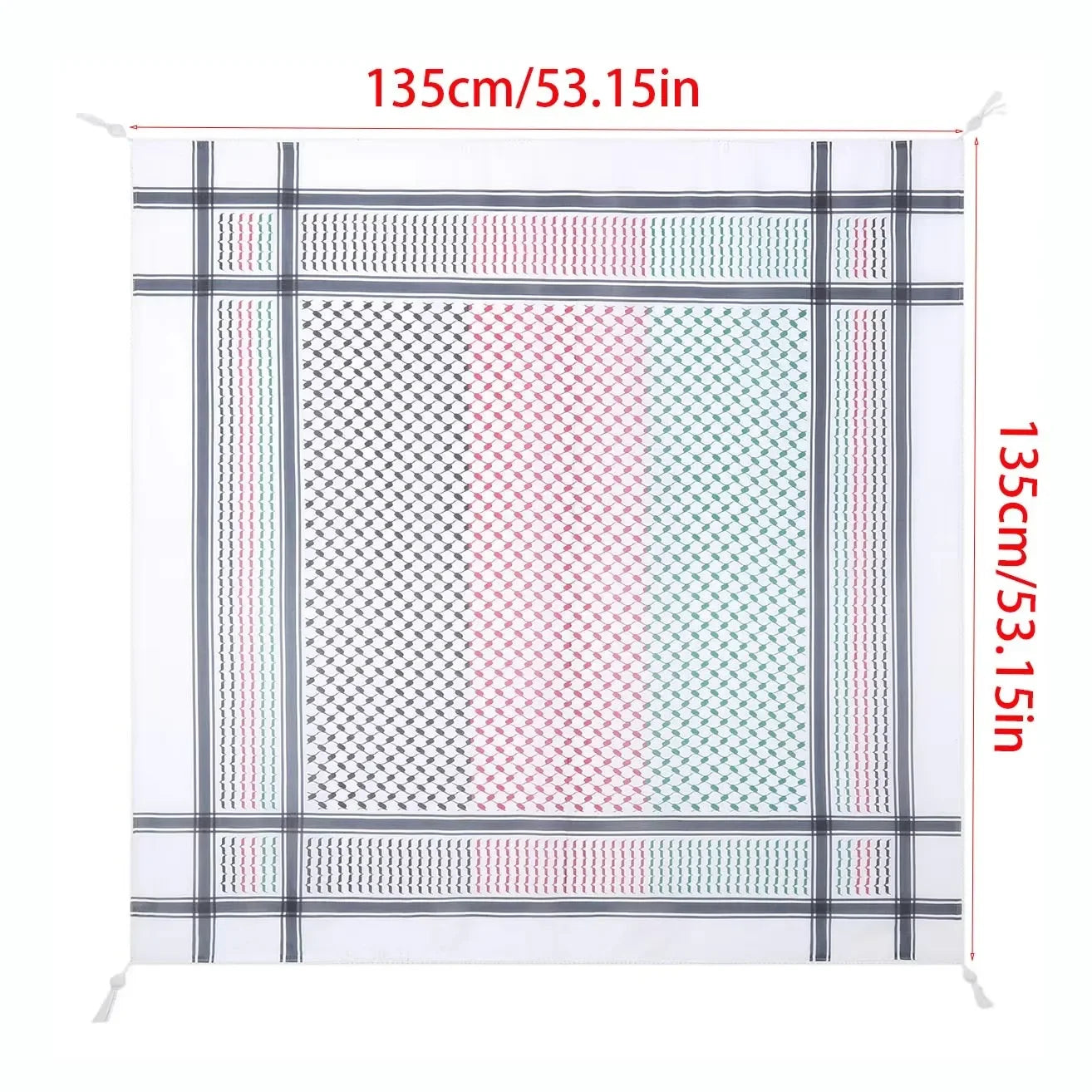 New Arab Men's and Women's Headscarf Jacquard Arafat UAE Dubai Scarf Middle East Saudi Arabia