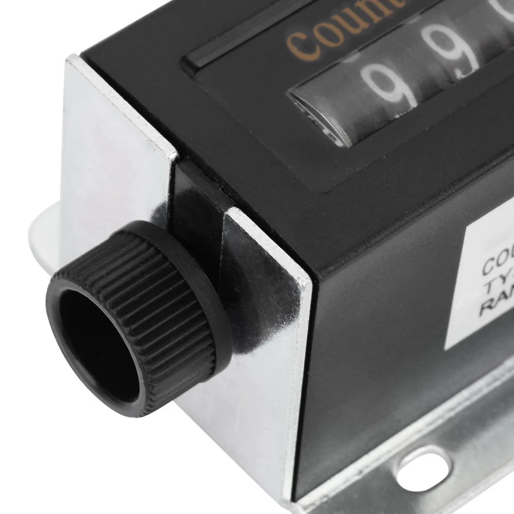 D67F 5 Digit Mechanical Resettable Manual Hand Pull Stroke Tally Counter, Mechanical Click Counter, Battery Included