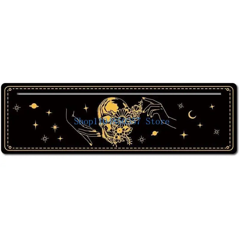 Tarot Cards Stand Wood Holder Moon Phases Altar Base Moon Shape and Rectangle Cards Holder for Witch Divinations Tools