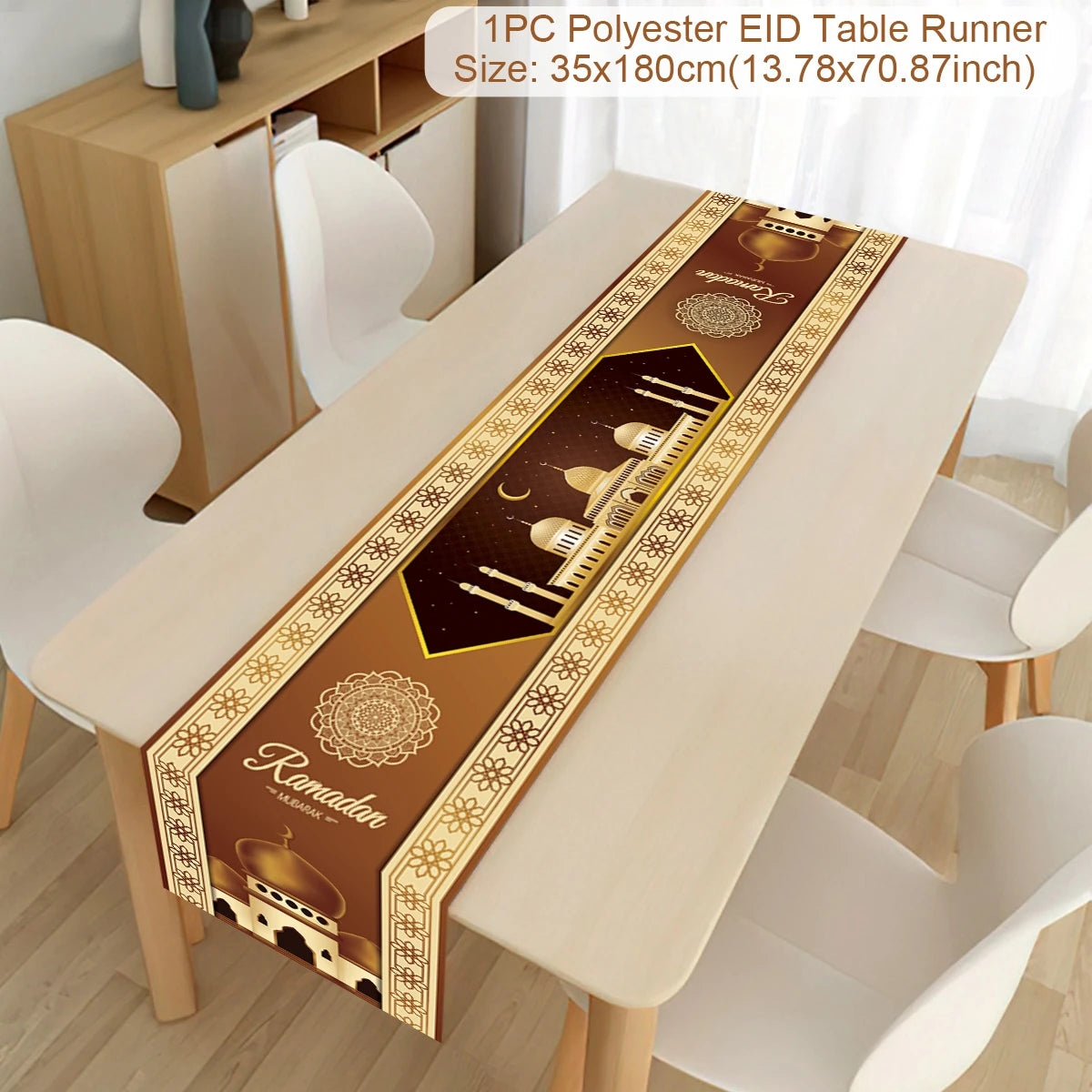 Eid Mubarak Tablerunner Ramadan Decoration For Home 2024 Islamic Muslim Party Supplies Eid Al Adha Ramadan Kareem Tablecloths