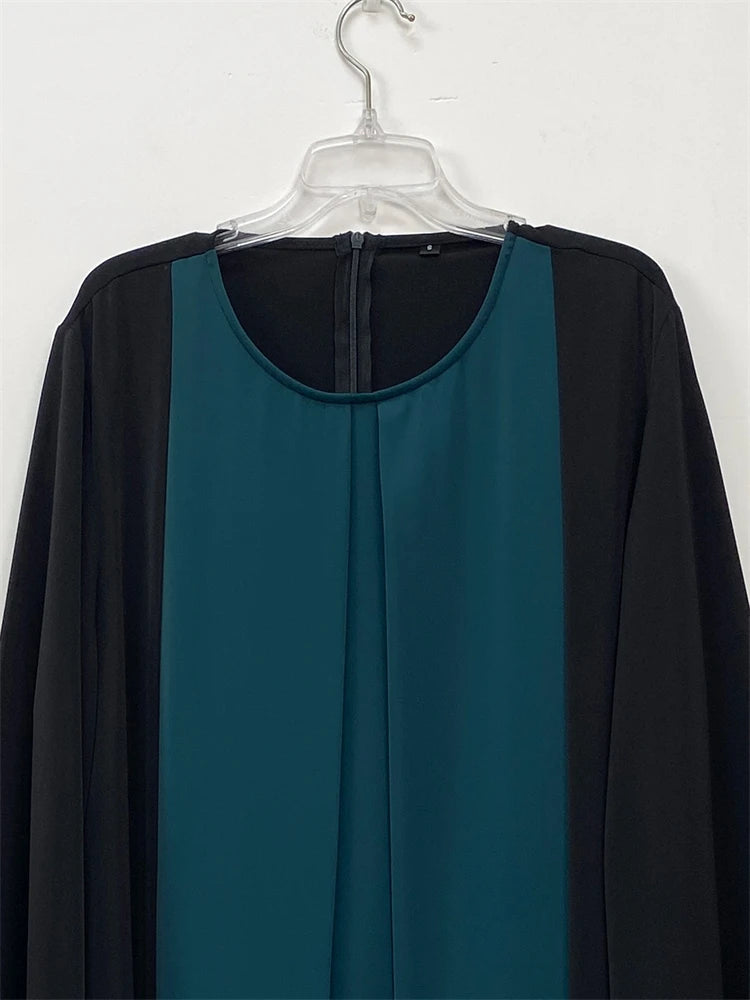 Ramadan Eid Luxury Splicing Two-Piece Style Abaya for Women – Dubai Kaftan Modest Islamic Dress Marocain Femme