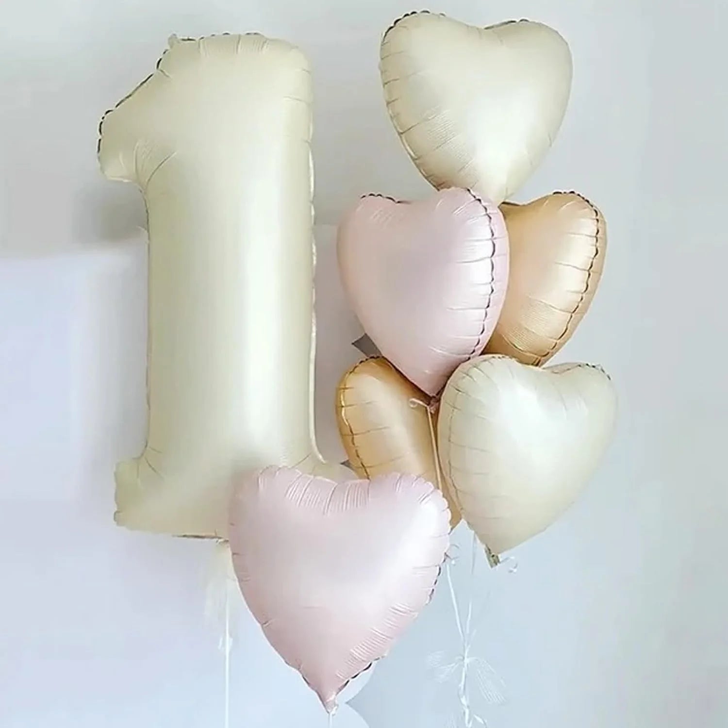 10pcs 18inch Heart Foil Balloons Pink Sage Green Heart Balloon for Birthday Party Valentines Day Wedding Anniversary Decorations