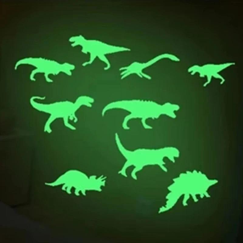 Room Wall Art Decor Bedroom Ceilling Home Decor Glow In Dark Moon Universe 3D Luminous Fluorescent Sticker Stars Dinosaur TMZ