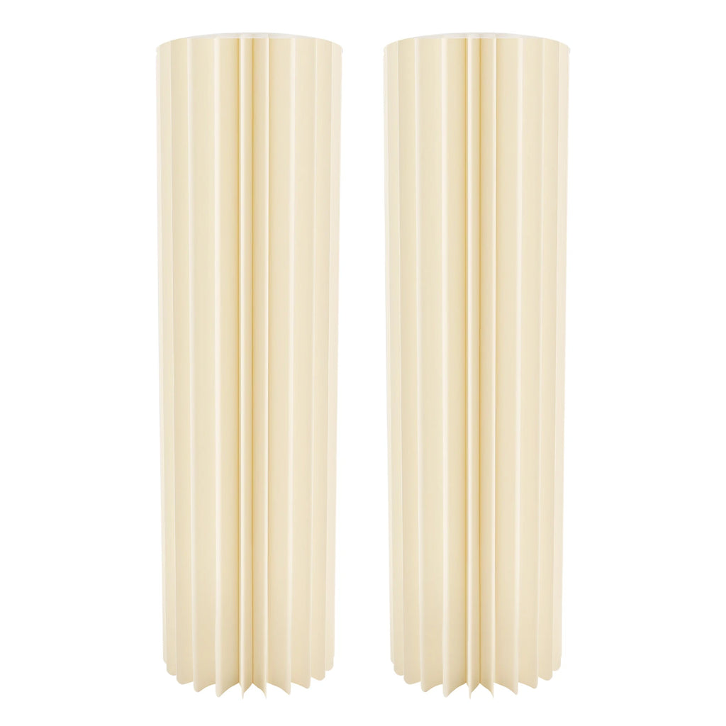 2Pcs 100cm Wedding Centerpieces Cardboard Vases, 39.4in Tall Foldable Honeycomb Flower Stand Cylinder Display Pedestal Load 50kg