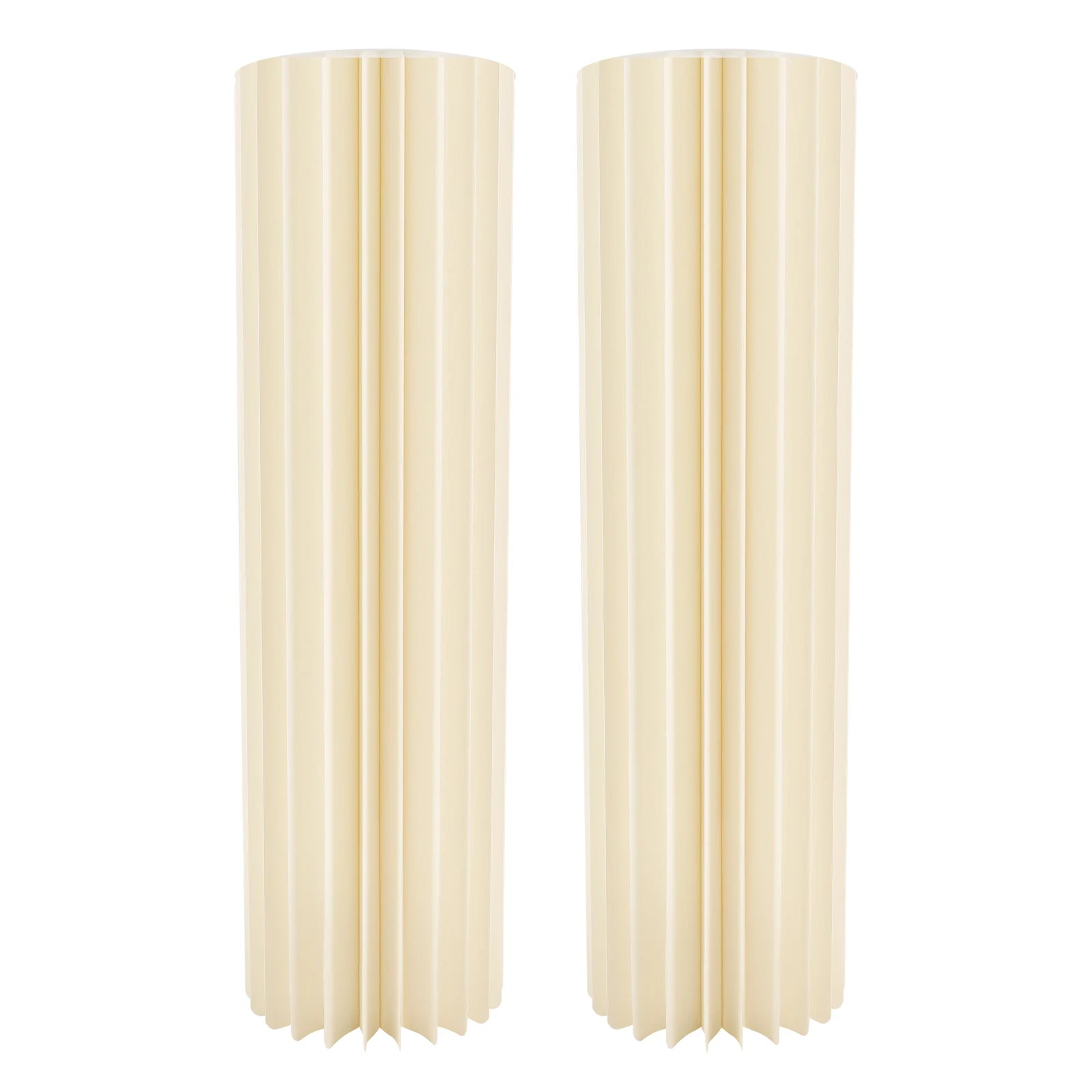 2Pcs 100cm Wedding Centerpieces Cardboard Vases, 39.4in Tall Foldable Honeycomb Flower Stand Cylinder Display Pedestal Load 50kg