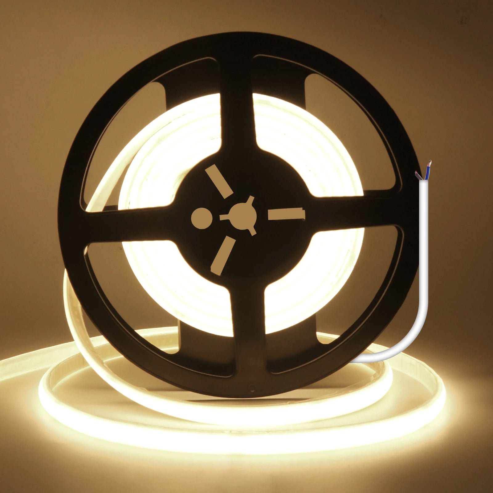 IP65 COB Self-adhesive Tape LED Neon Light Strips AC 230V RA90 Waterproof Outdoor Garden FOB Ribbon Lamp 2Pin Wire/EU Power Plug