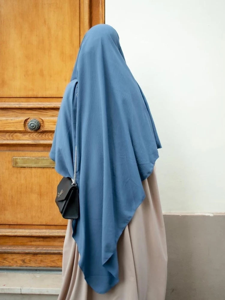 Eid Prayer Garment Hijab Long Khimar Ramdan Muslim Long Headcarf Women One Piece Jubha Islamic Hijabs Musulman Dejellab 2026