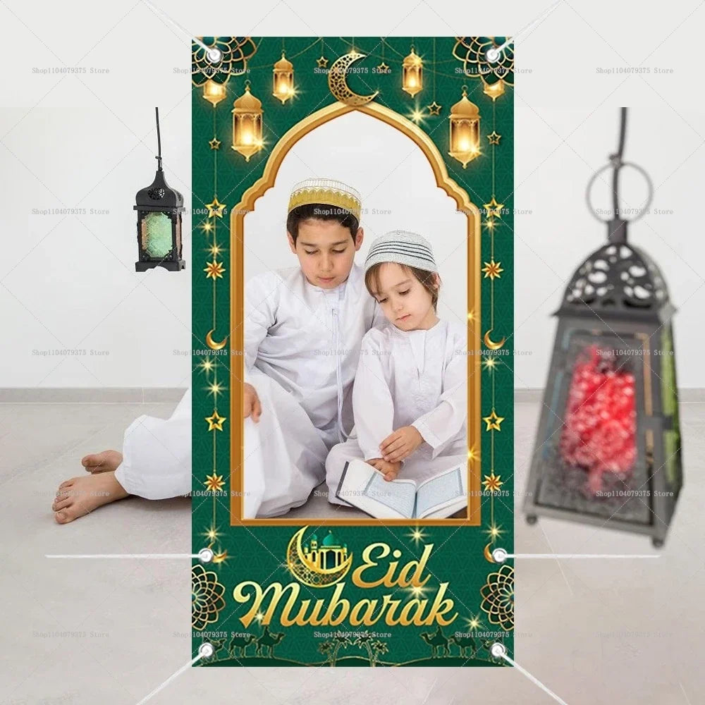 Eid Al-Adha Ramadan Mubarak Photo Frame Props Photography Background Frame Islamic Muslim Party Photo Booth Festival Decoration