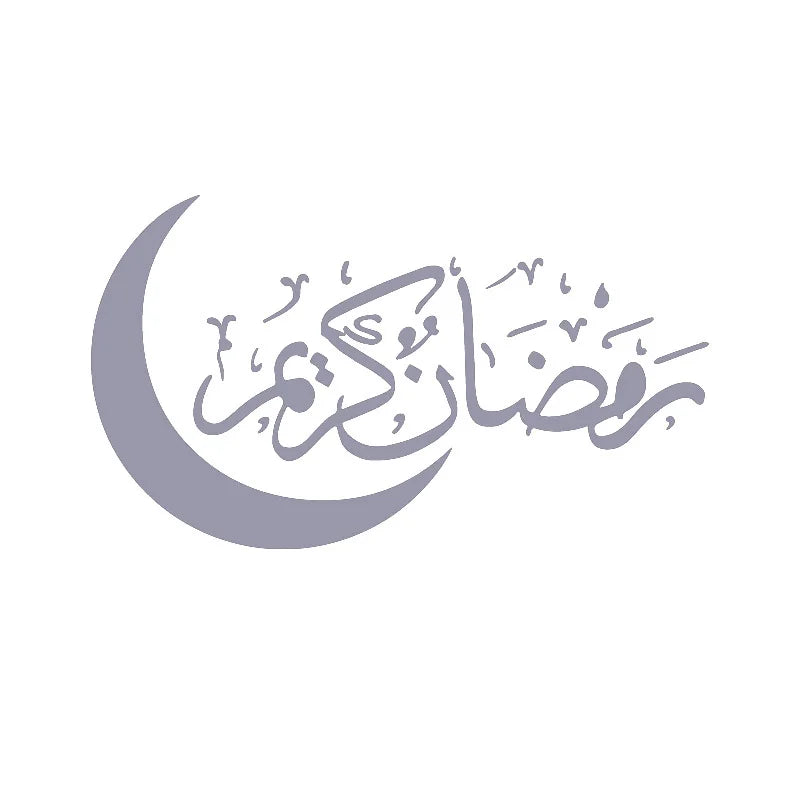 Eid Mubarak Decoration Acrylic Mirror Gold And Silver Black Moon Wall Sticker Islamic Ramadan Kareem Muslim Living Room Decor