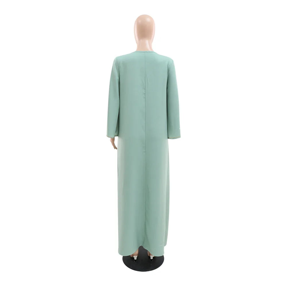 Caftan Eid Elegant Muslim Women Dress Ramadan Party Dubai Abaya Turkey Islam Long Evening Dresses Musulmane Elegant Vestidos