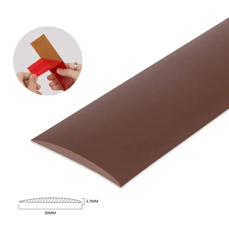 5cm PVC Wood Floor Transition Strip Edge Closing Strip Self-adhesive Seam Strip Flat Buckle Dge Pressing Threshold strip