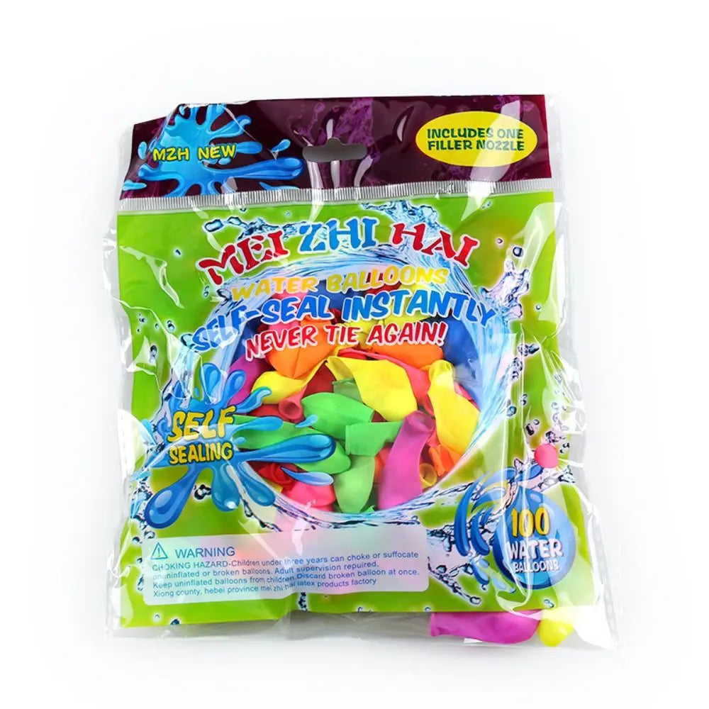 Portable Air Water Bomb Balloon Pump With Balloons For Kids Party Outdoor Toy Balloons (Pump and Balloons Random Color