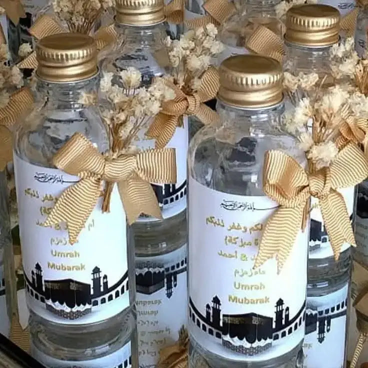 Zamzam Water Plastic Bottle Gift for Muslim Weddings & Umrah