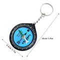 Multi-Functional Travel Compass Keychain with Qibla Direction for Prayer, Outdoor Adventure Tool for Mountaineering Backpacking