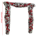 2024 front door Christmas wreath decoration upside down tree vine Christmas door and window decoration supplies