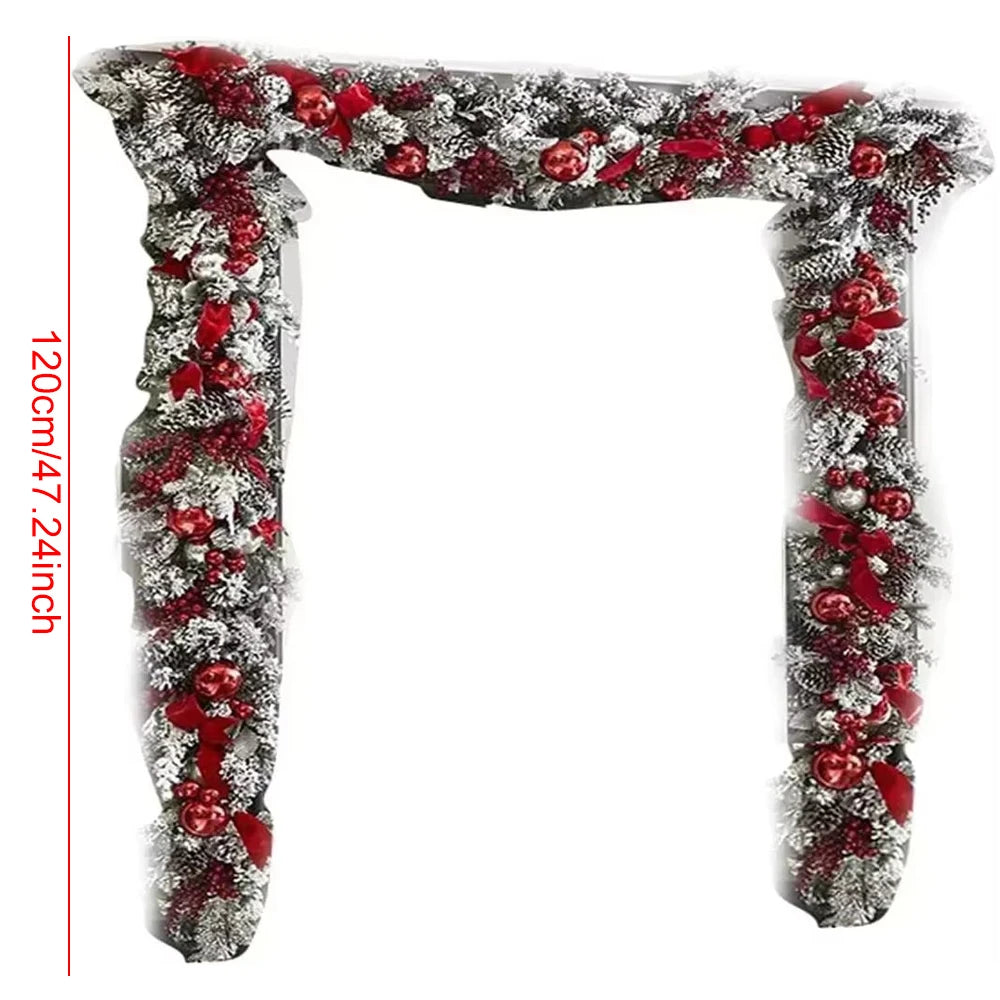 2024 front door Christmas wreath decoration upside down tree vine Christmas door and window decoration supplies