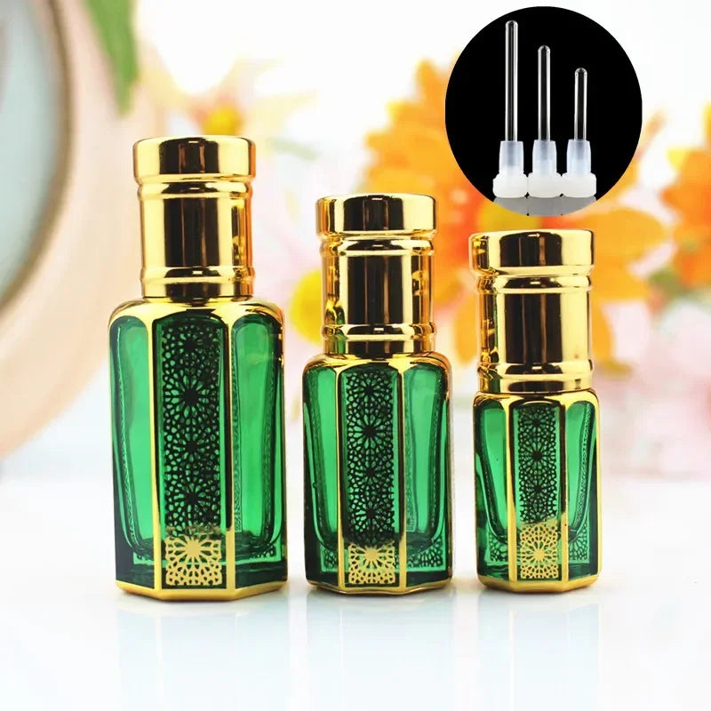 20pcs/lot 3ml 6ml 12ml Glass Perfume Bottle with Stick Colorful Essential Oil Container Bottles Empty Refillable