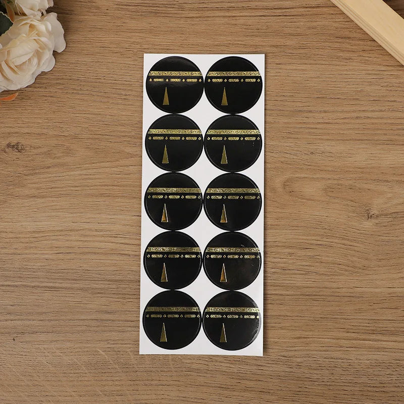 30/60pcs 4cm Umrah Mubarak Paper Stickers Muslim Islamic Party Gift Wrapping Decoration Eid Ramadan Candy Box DIY Label Sticker