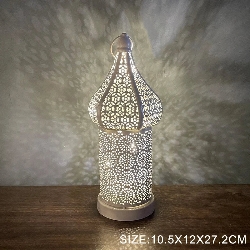Battery Powered Eid Lights Decorations for Home Masjid Lanterns Ramadan Kareem Mosque LED Night Light Islam Muslim Party Supplie