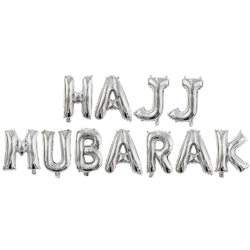 1set 16inch eid mubarak foil balloons Islam Muslim Eid-ul-fitr party Decoration Kareem party supplies umrah mubarak Balloons