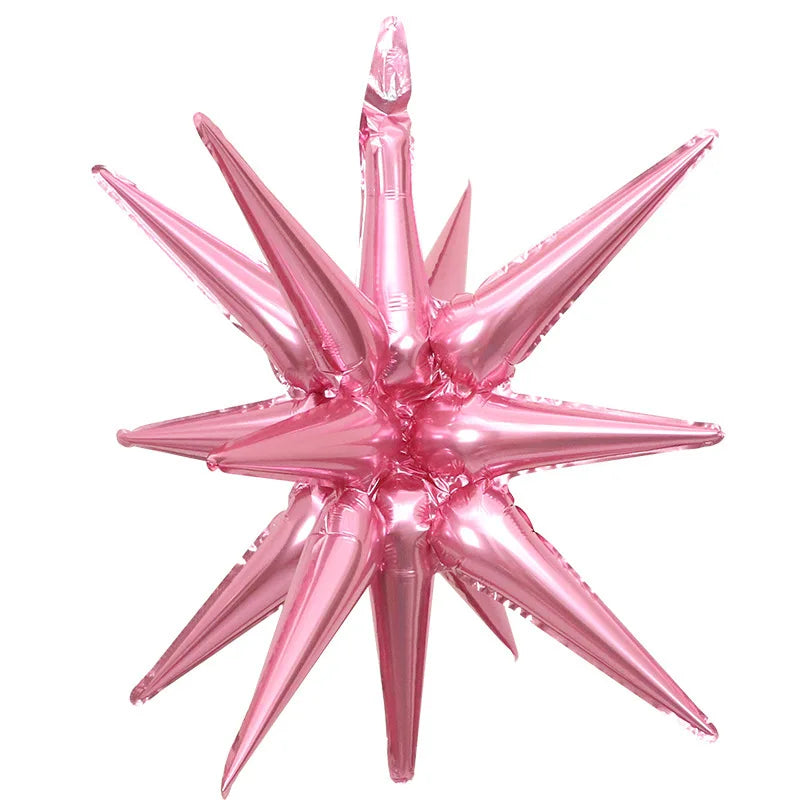 2/5pcs 22inch 4D Conjoined Explosive Star Balloon Birthday Party Wedding Supplies Aluminum Foil Water Droplet Ballon Decoration