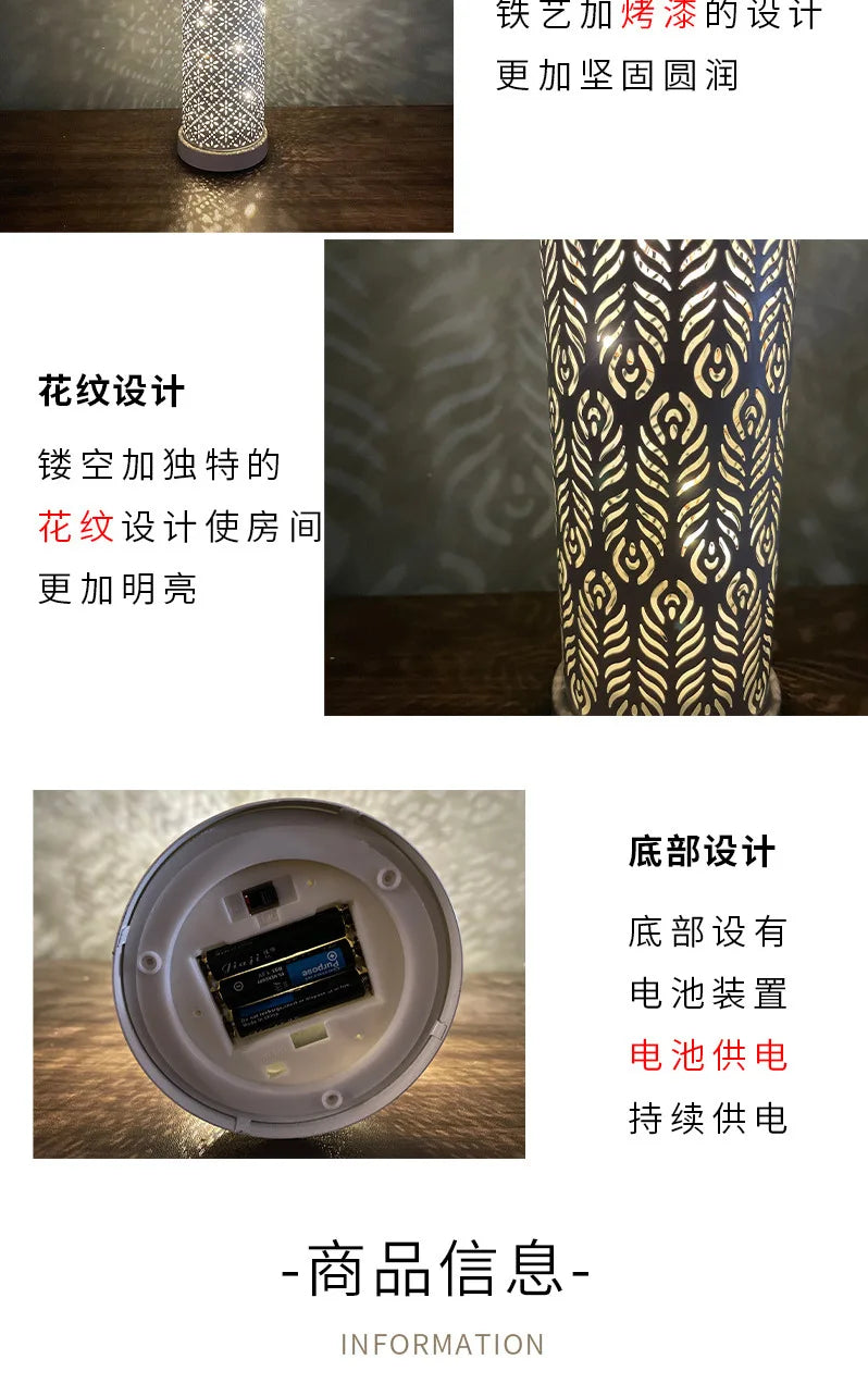 Battery Powered Eid Lights Decorations for Home Masjid Lanterns Ramadan Kareem Mosque LED Night Light Islam Muslim Party Supplie