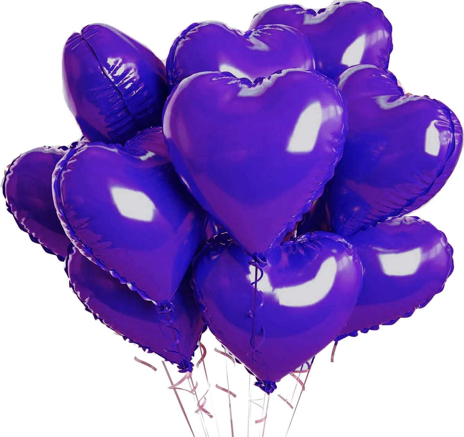 10pcs 18inch Heart Foil Balloons Pink Sage Green Heart Balloon for Birthday Party Valentines Day Wedding Anniversary Decorations