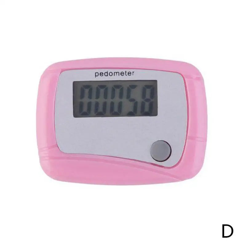 Healthy Sports LCD Pedometer – Step, Calorie & Distance Digital Counter, Pocket Clip