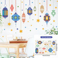 Eid Mubarak Window Stickers Ramadan Decorations for Home Islamic Muslim Party Decor Eid Al Adha Diy Wall Stickers Ramadan Kareem