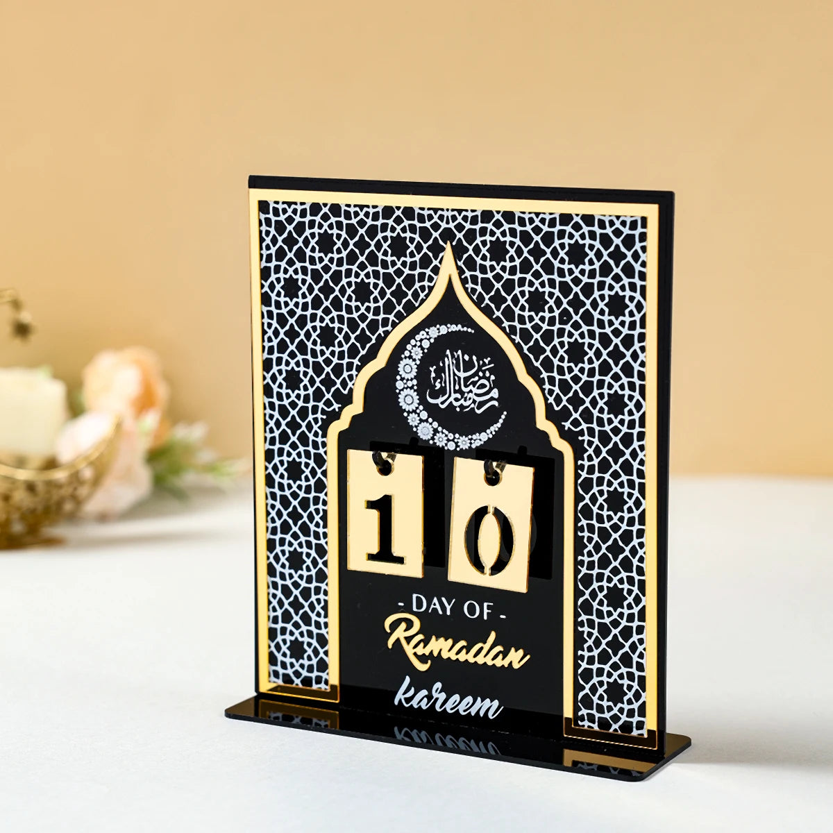 Ramadan Countdown Calendar Eid Mubarak Ornament Ramadan Decoration For Home 2025 Eid Aid Al-Adha Islam Muslim Party Supplies