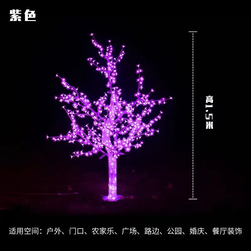 Cherry Blossom LED Christmas Tree Lights – 1.5m / 5ft Indoor & Outdoor Decorative Lighting