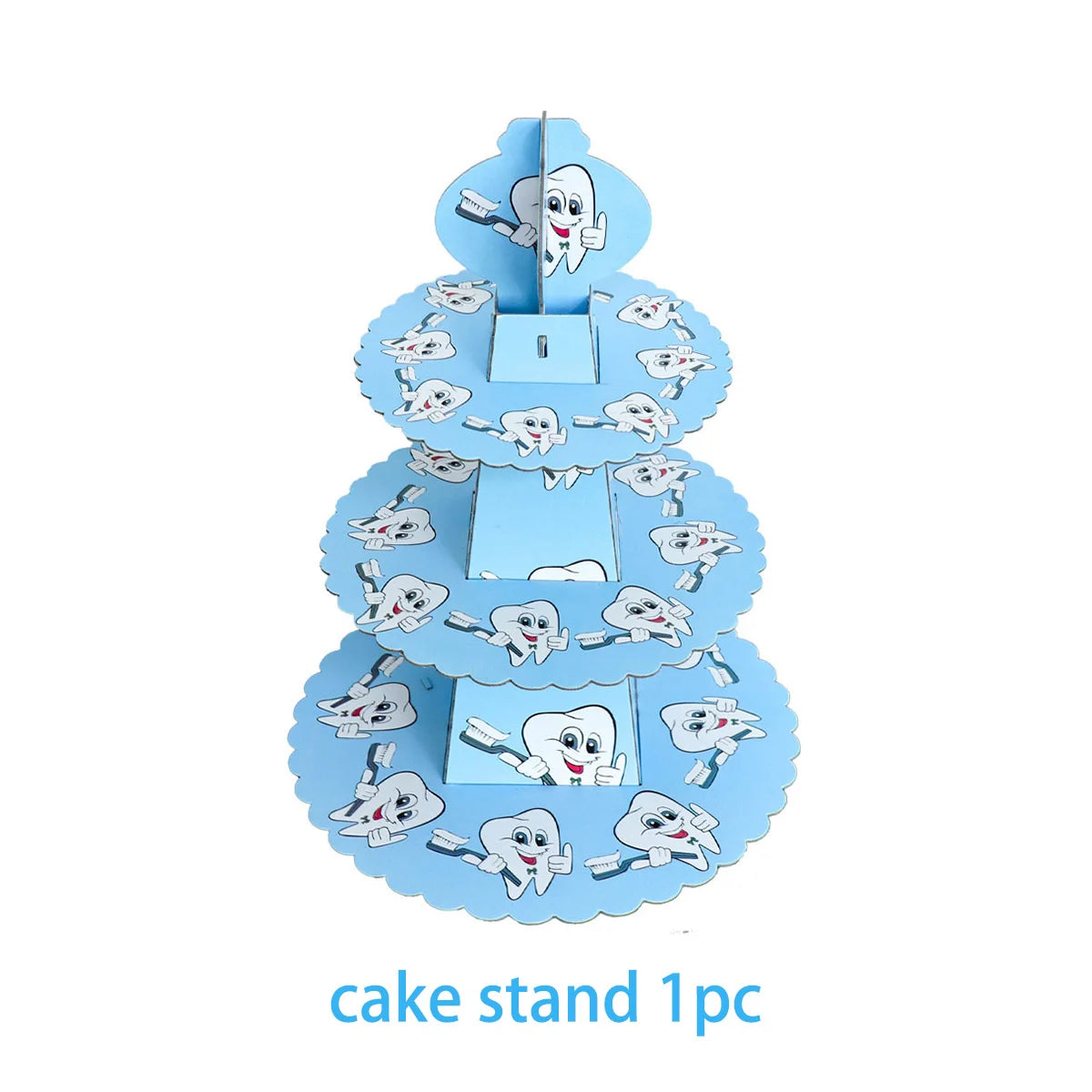 Blue My First Tooth Theme Birthday Party Decorations Disposable Tableware Balloon Banner Cake Toppers Kid Boys Baby Shower Gifts