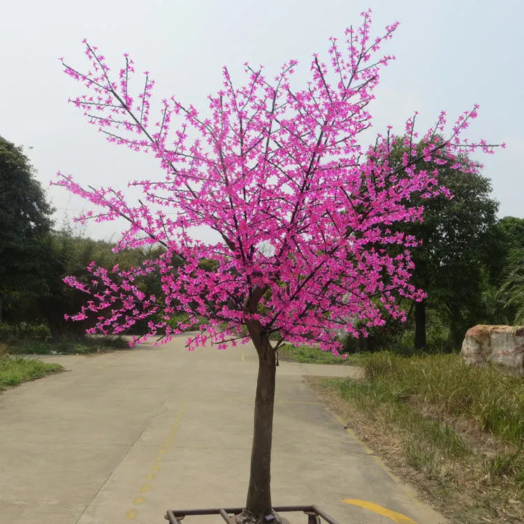 LED Artificial Cherry Blossom Tree Light – 3m Height, 2304 LED Bulbs, Outdoor Rainproof Decoration