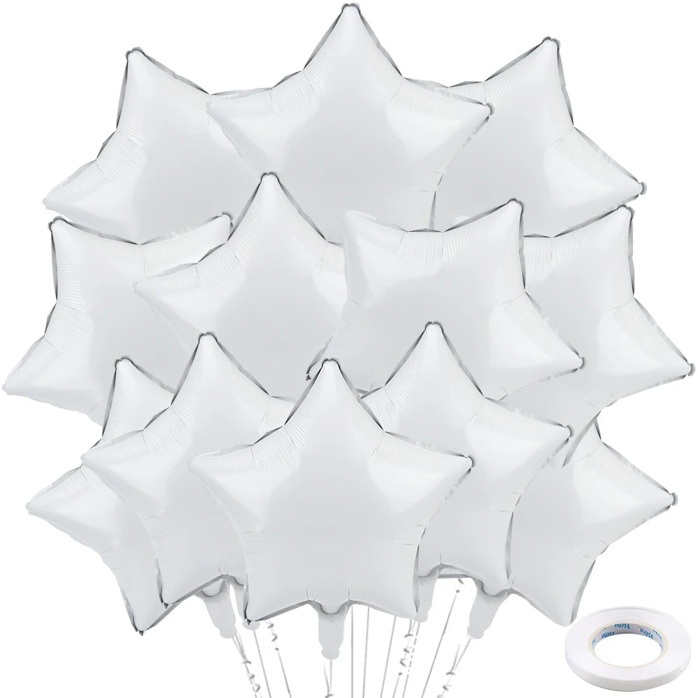 18inch Star Foil Balloon Mixed Rose Gold Helium Pentagram Balloons Wedding Birthday Party Decoration Baby Shower Aluminum Ballon