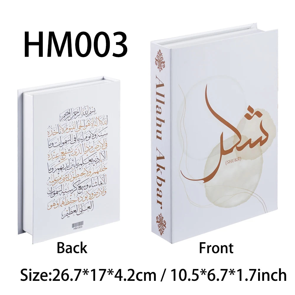 Islamic Luxury Fake Books Decorative Storage Box for Home